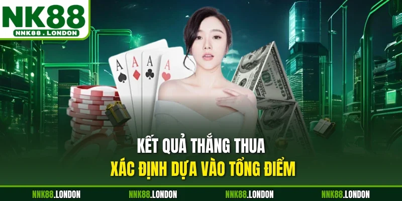 Kết quả thắng thua xác định dựa vào tổng điểm